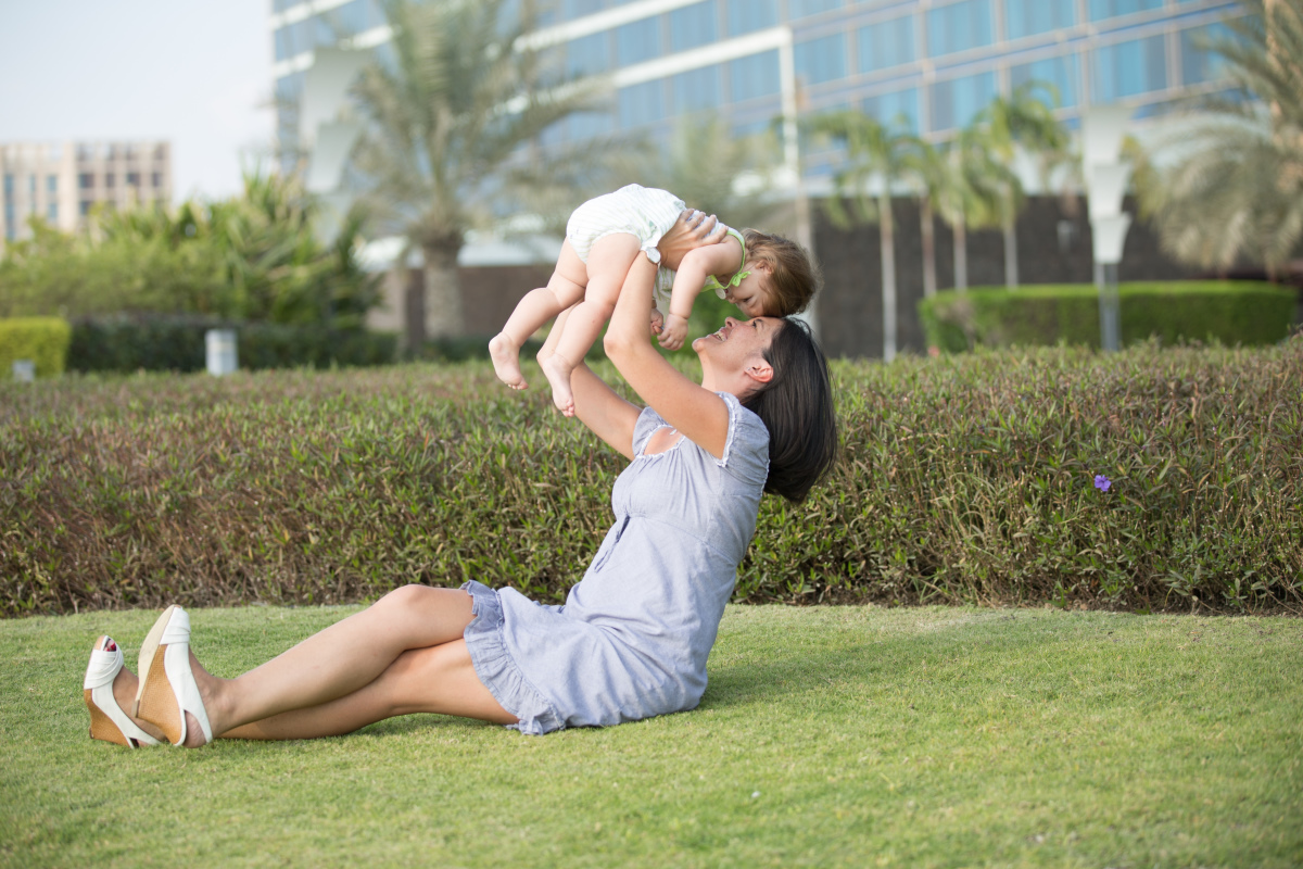 vrouw met baby